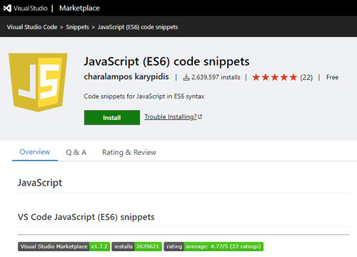 VS Code Plugin - پلاگین ES6