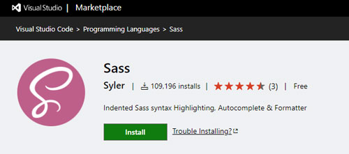 VS Code Plugin - پلاگین Sass